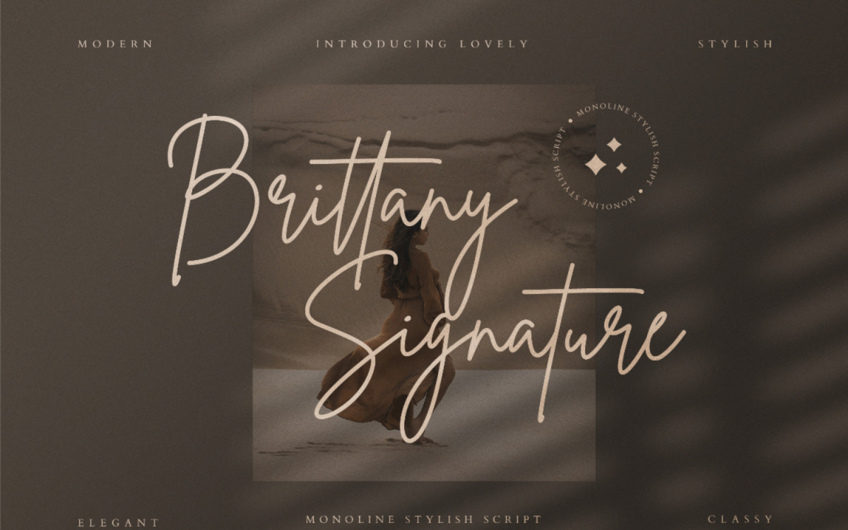 Brittany Signature Cursive Font #76895 - TemplateMonster