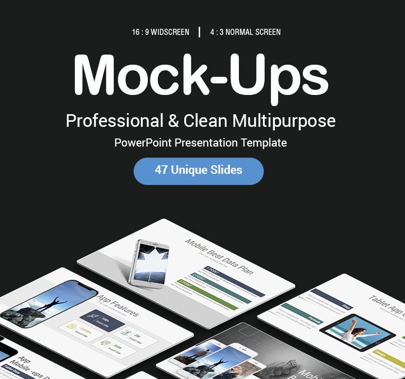 Mock-ups PowerPoint Template #77027 - TemplateMonster
