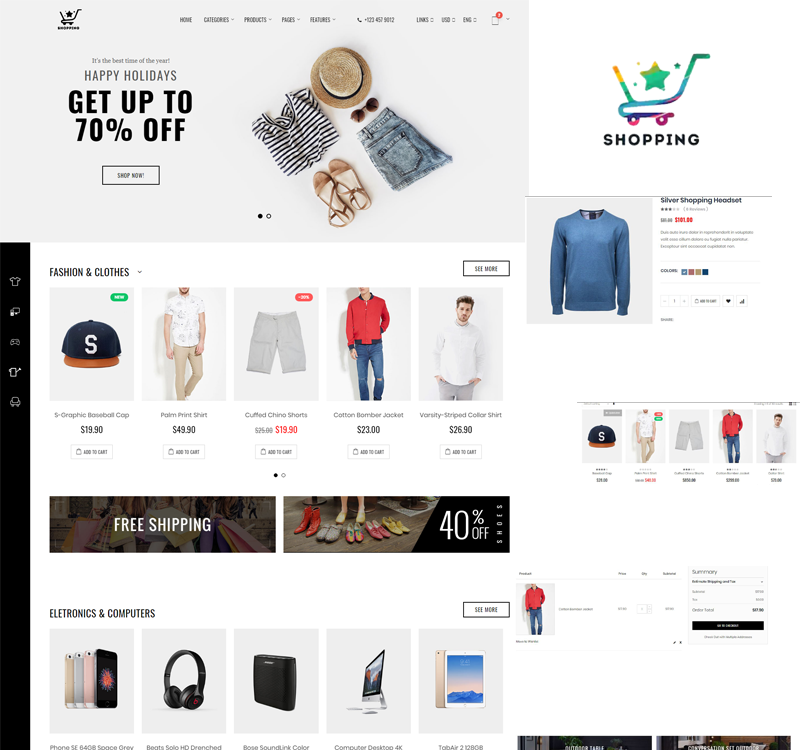 Shopping Bootstrap site Template