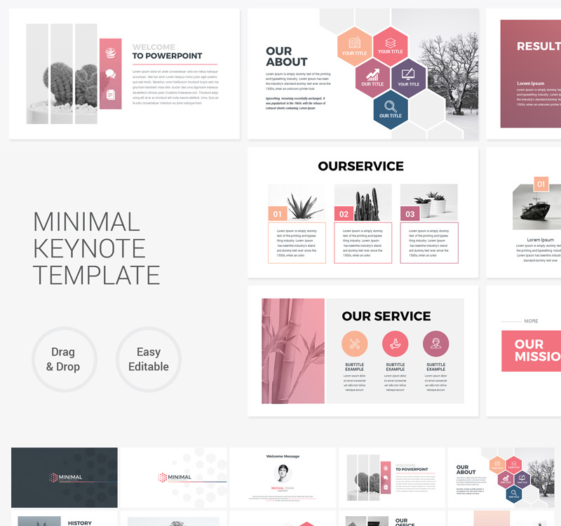 keynote template free minimal