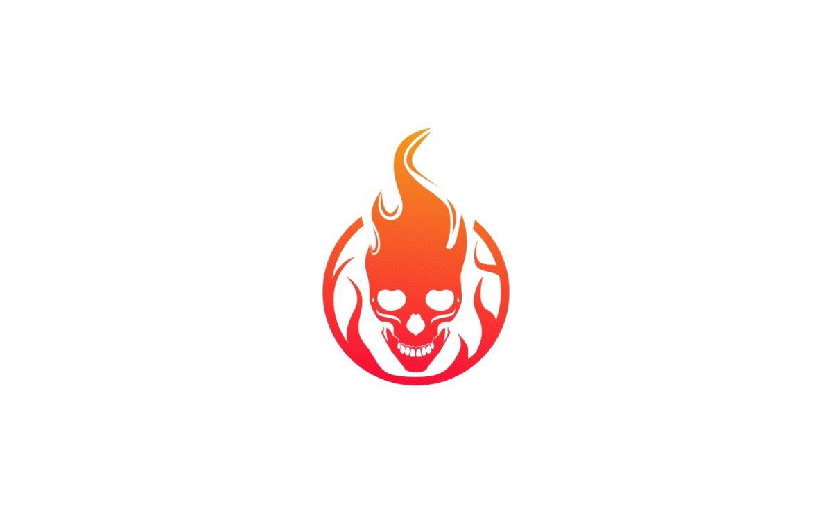 Skull Fire Logo Template #77658 - TemplateMonster