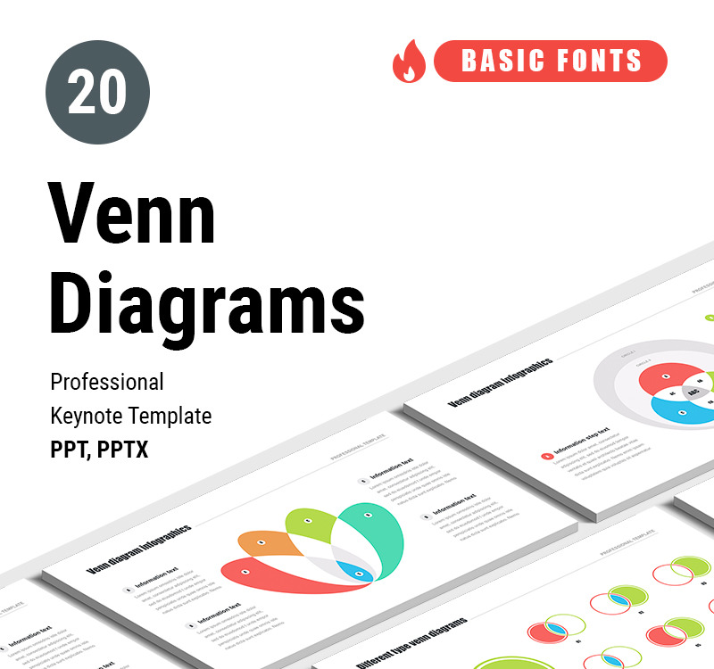 Diagramas de Venn - plantilla de PowerPoint - TemplateMonster