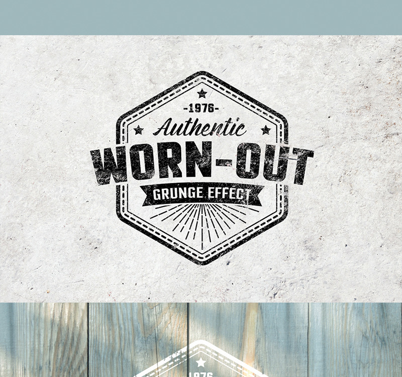 Download Worn Out Grunge Mockup Set Illustration Templatemonster