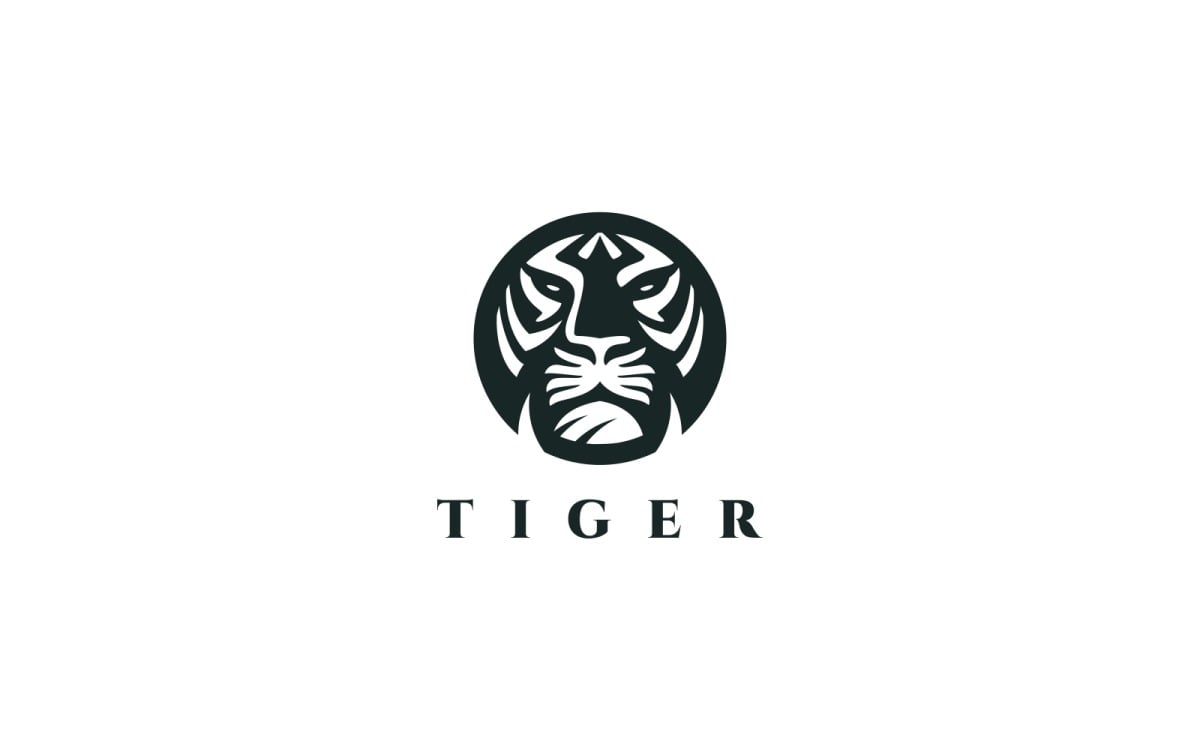 Modèle de logo de tigre blanc #175450 - TemplateMonster