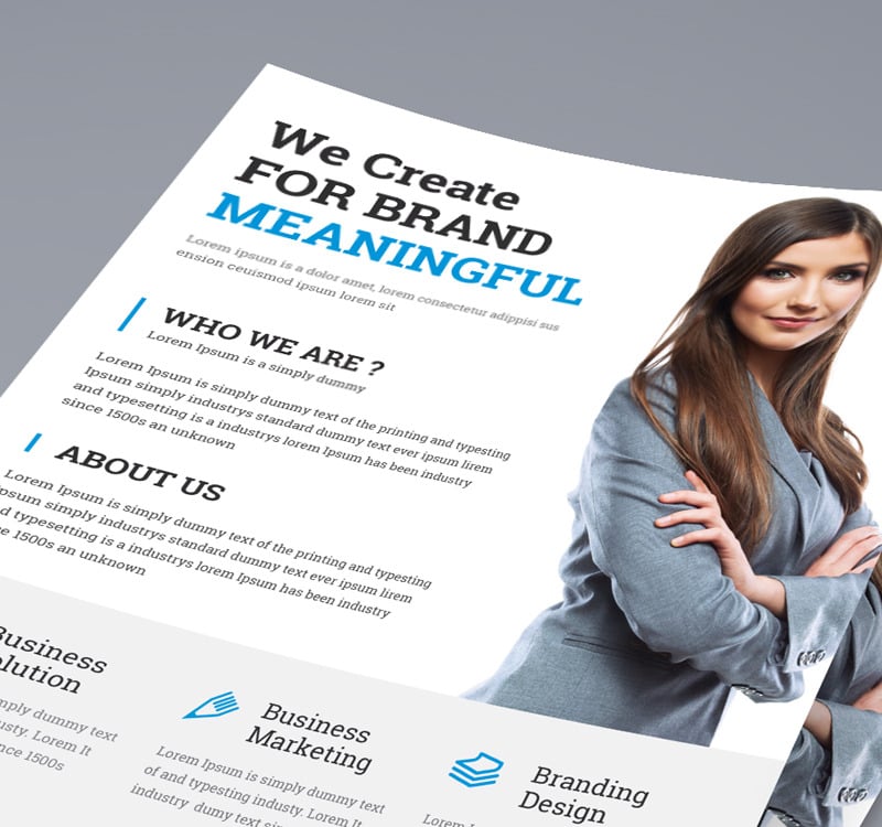 We Create Brand Flyer - Corporate Identity Template