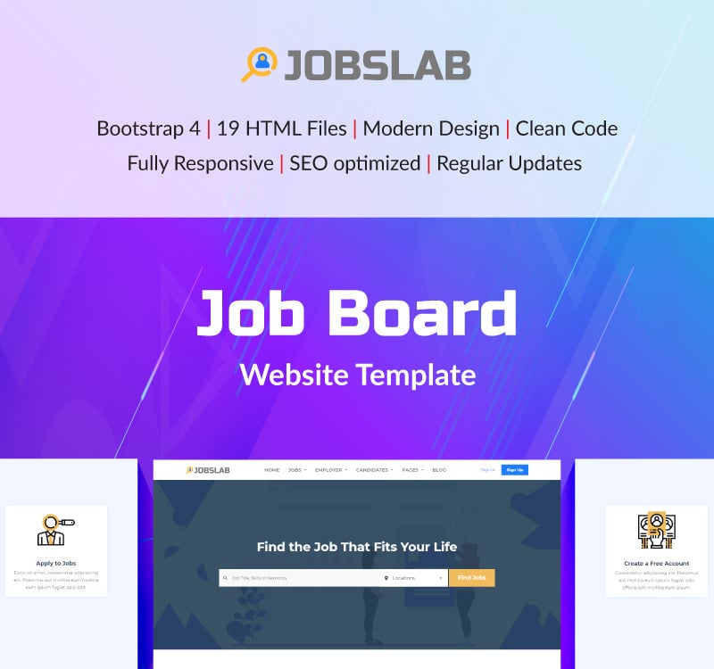 JobsLab - Job Board Website Template - TemplateMonster