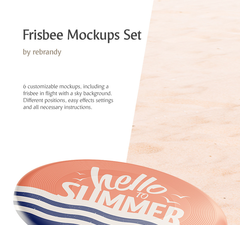 Download Frisbee Mockups Set Product Mockup 81311 Templatemonster