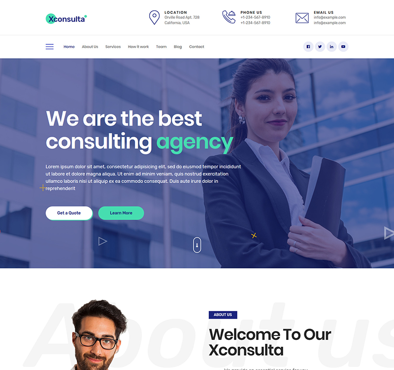 Xconsulta - Business Multi Purpose WordPress Theme