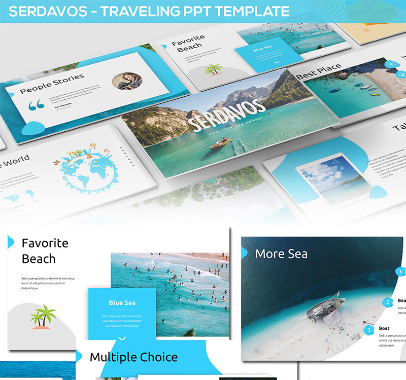 Serdavos - Traveling PowerPoint Template - TemplateMonster