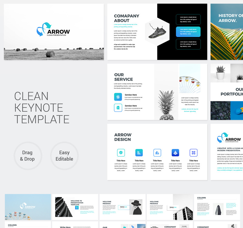Arrow - Clean Business - Keynote template - TemplateMonster
