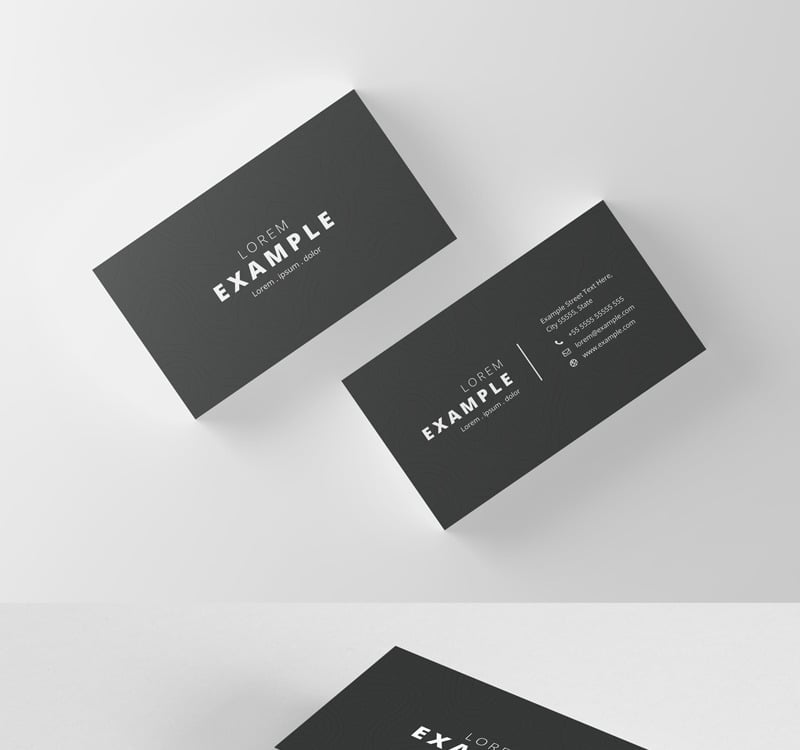 Black & White Business Card - Corporate Identity Template