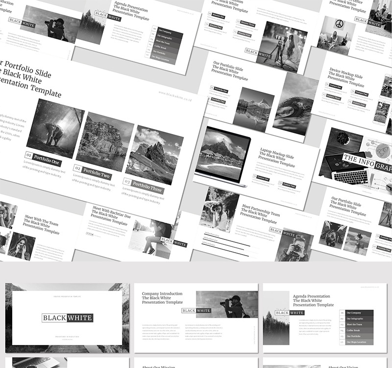 Black White - Google Slides #83762 - TemplateMonster