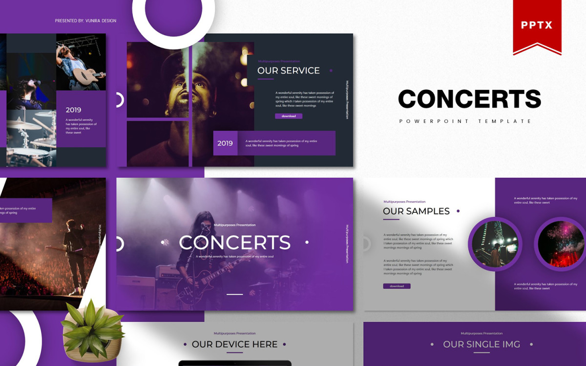 Concert | PowerPoint template, image size:1200x750