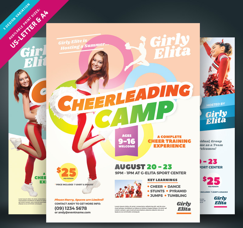 Cheer Camp Flyer Corporate Identity Template
