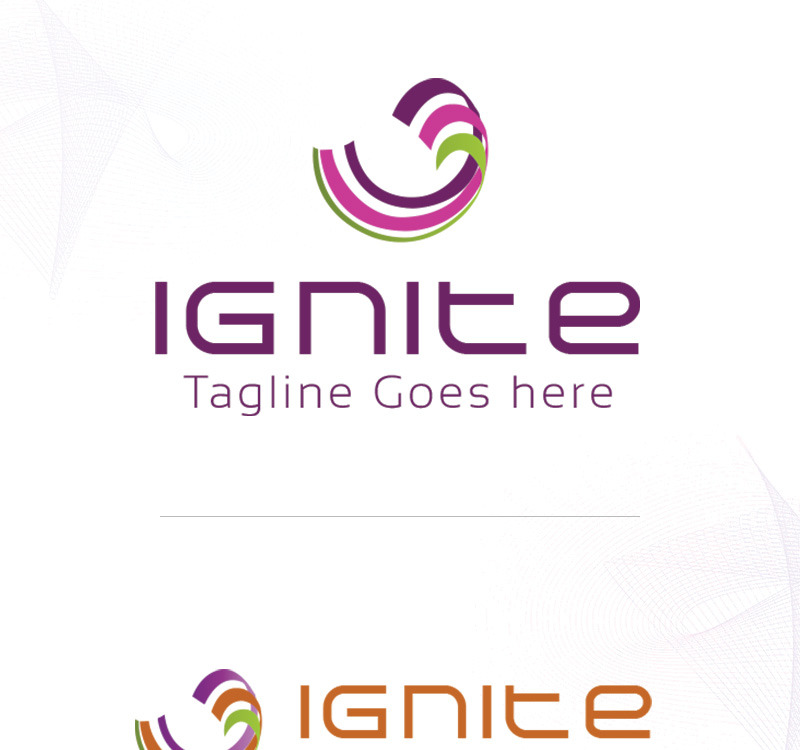 Ignite Flame Color Gradient Logo #238742 - TemplateMonster