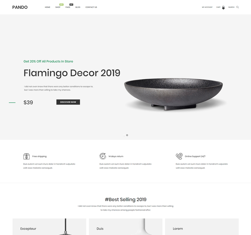 Ap Pando Minimal Furniture PrestaShop Theme - TemplateMonster