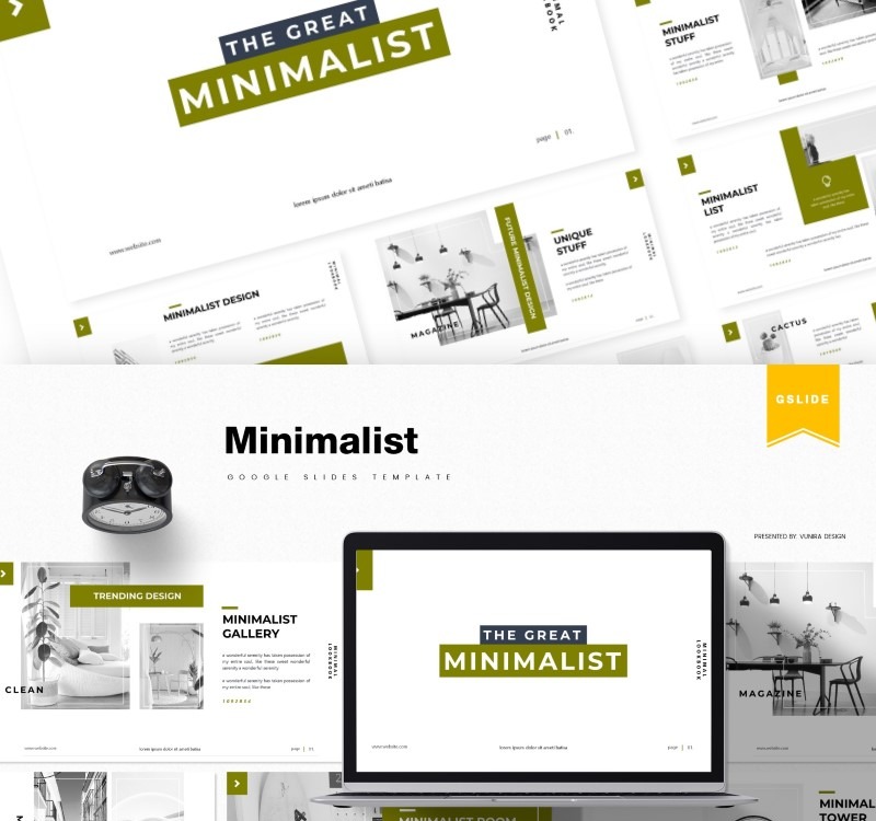 Minimalist | Google Slides #87152 - TemplateMonster