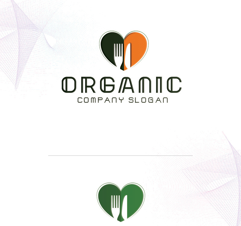 Organic Food Logo Template 519 Templatemonster