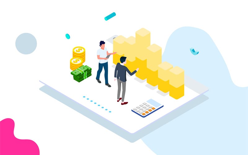 Tracking cost 5 - Illustration #88810 - TemplateMonster