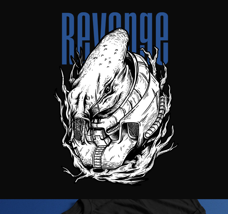 Revenge Alien T Shirt Design 0 Templatemonster