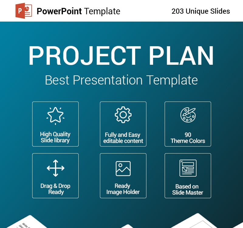 Project Plan PowerPoint template Free Download Download Project Plan