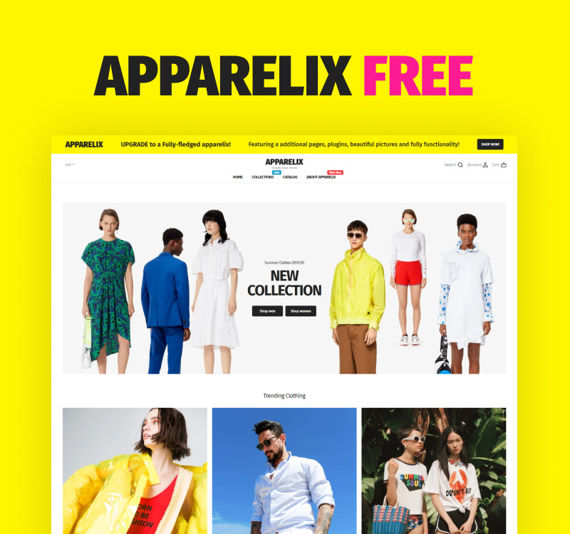 Apparelix Free Shopify Theme 92048 Templatemonster