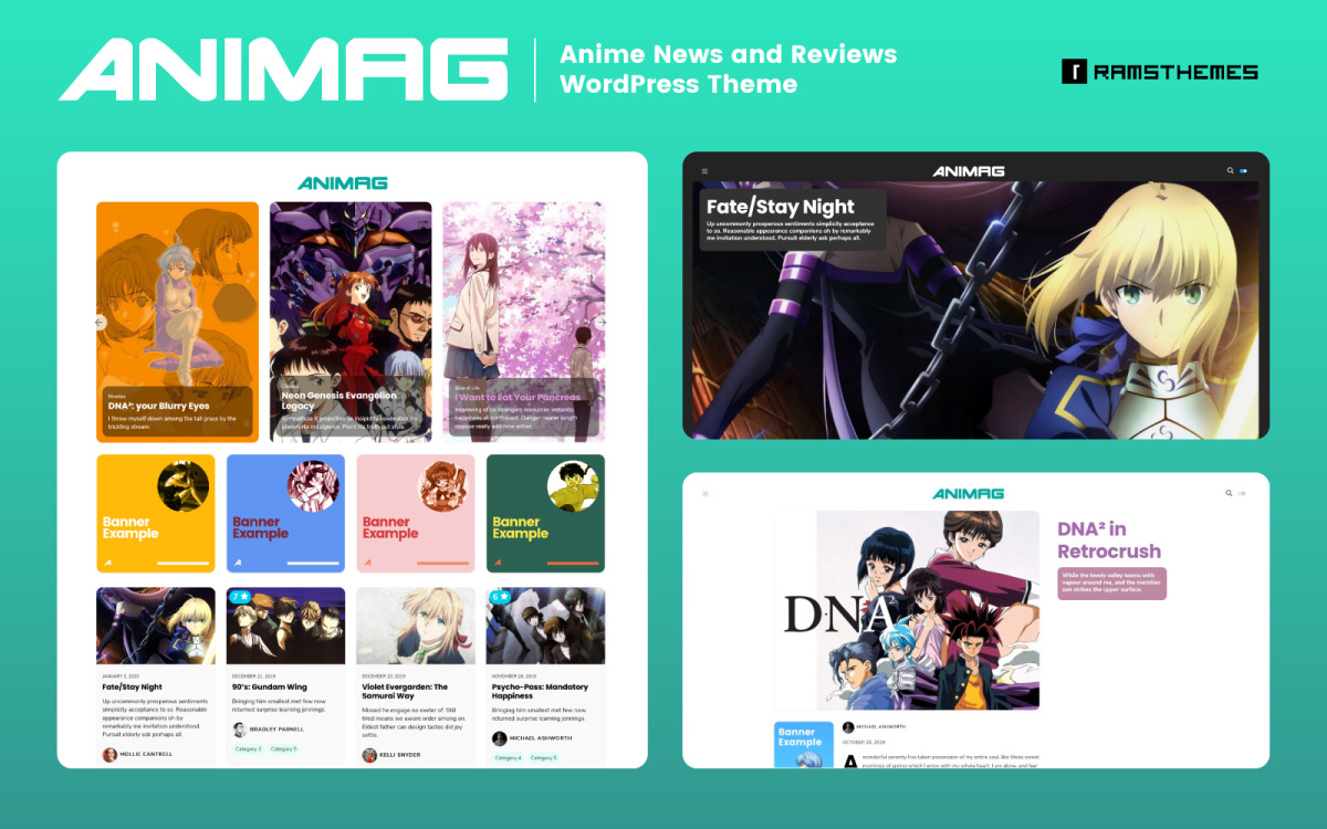 Animag Tema Wordpress De Anime E Manga Magazine