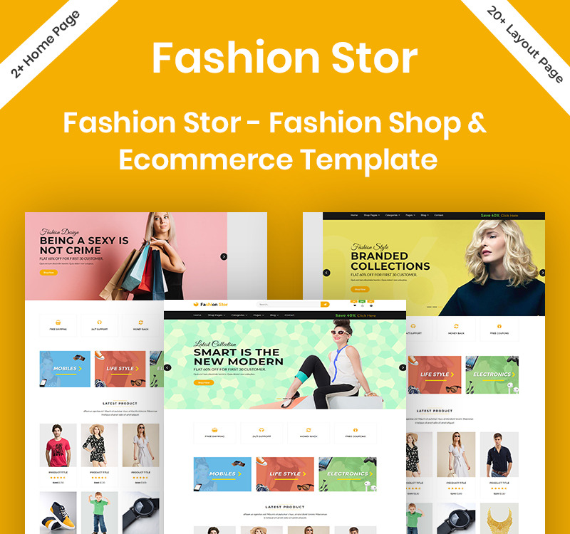 Fashion Stor - Fashion Shop & Ecommerce Website Template