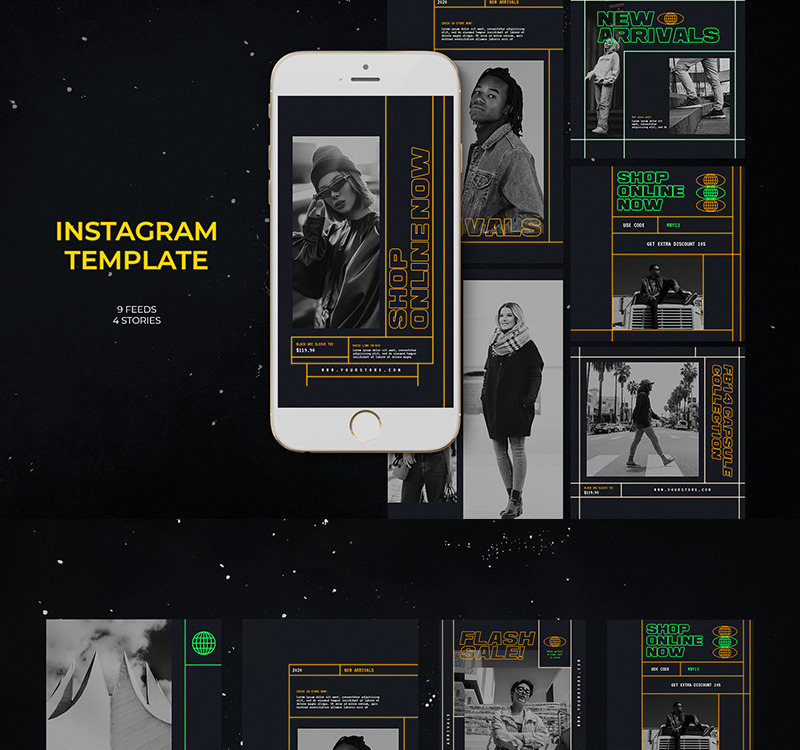 Fashion Instagram Social Media Template Templatemonster