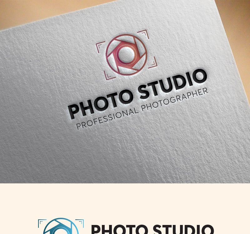 Photo Studio Logo Template #96892 - TemplateMonster