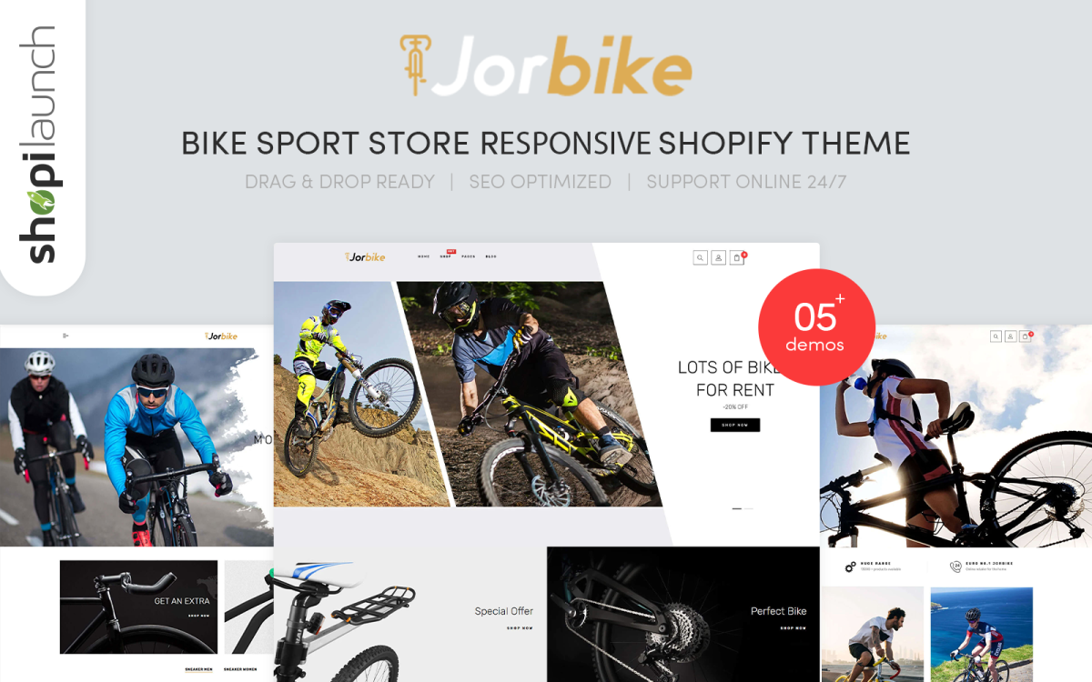 Bike Shop Website Template For Cycling Gear Store MotoCMS