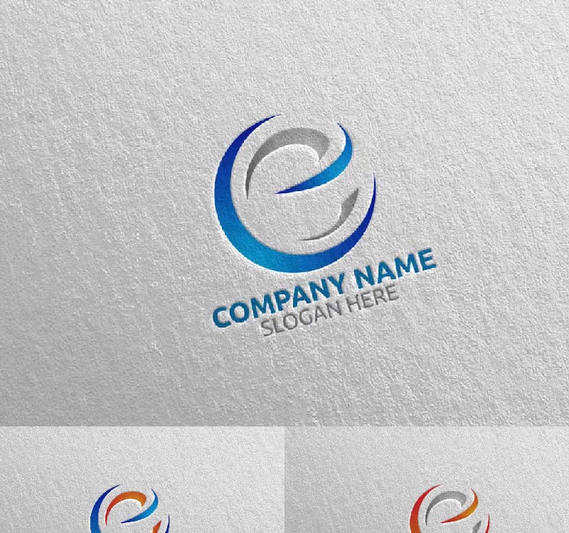 Letter E Design 11 Logo Template Templatemonster