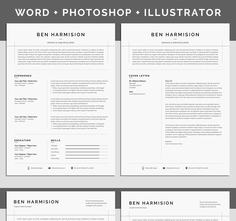 Ben Harmision Resume Template 97925 Templatemonster