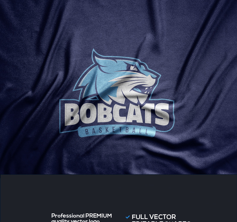 Bobcats Logo Sablonu 99691 Templatemonster