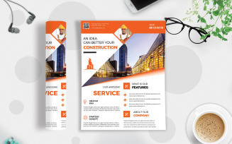 Construction Flyer Template - Corporate Identity Template