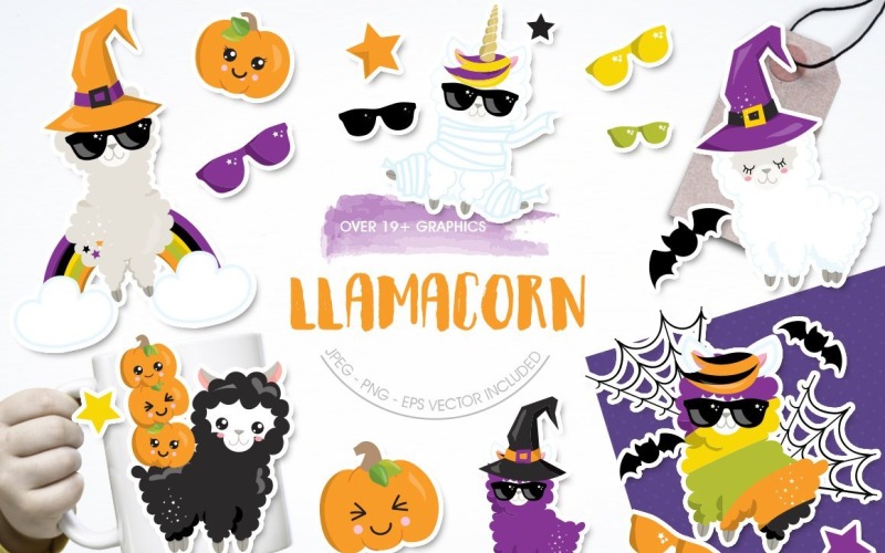 Llamacorn - Vector Image Vector Graphic