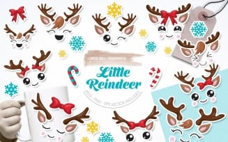 Little Reindeer - Vector Image