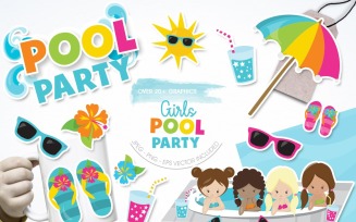 Pool Party - Vector Image