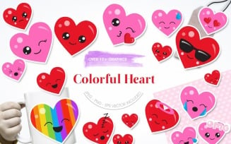Colorful Heart - Vector Image