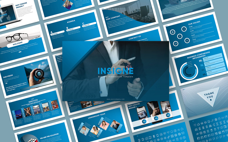 Insigne Company Presentation PowerPoint template PowerPoint Template