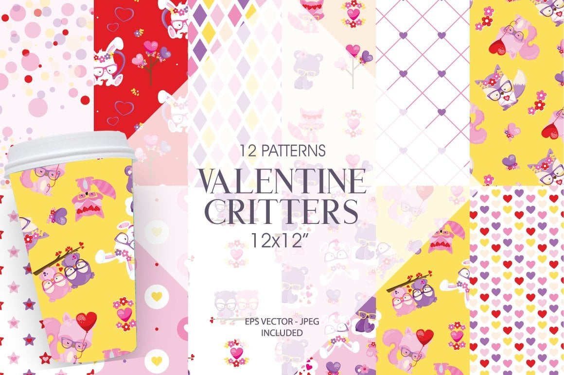 Kit Graphique #120472 Valentines Animaux Divers Modles Web - Logo template Preview