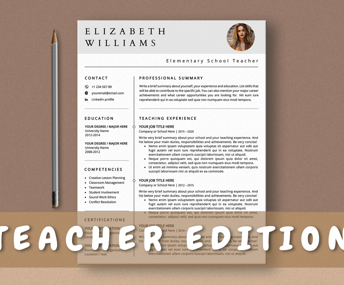 Teacher Resume Template