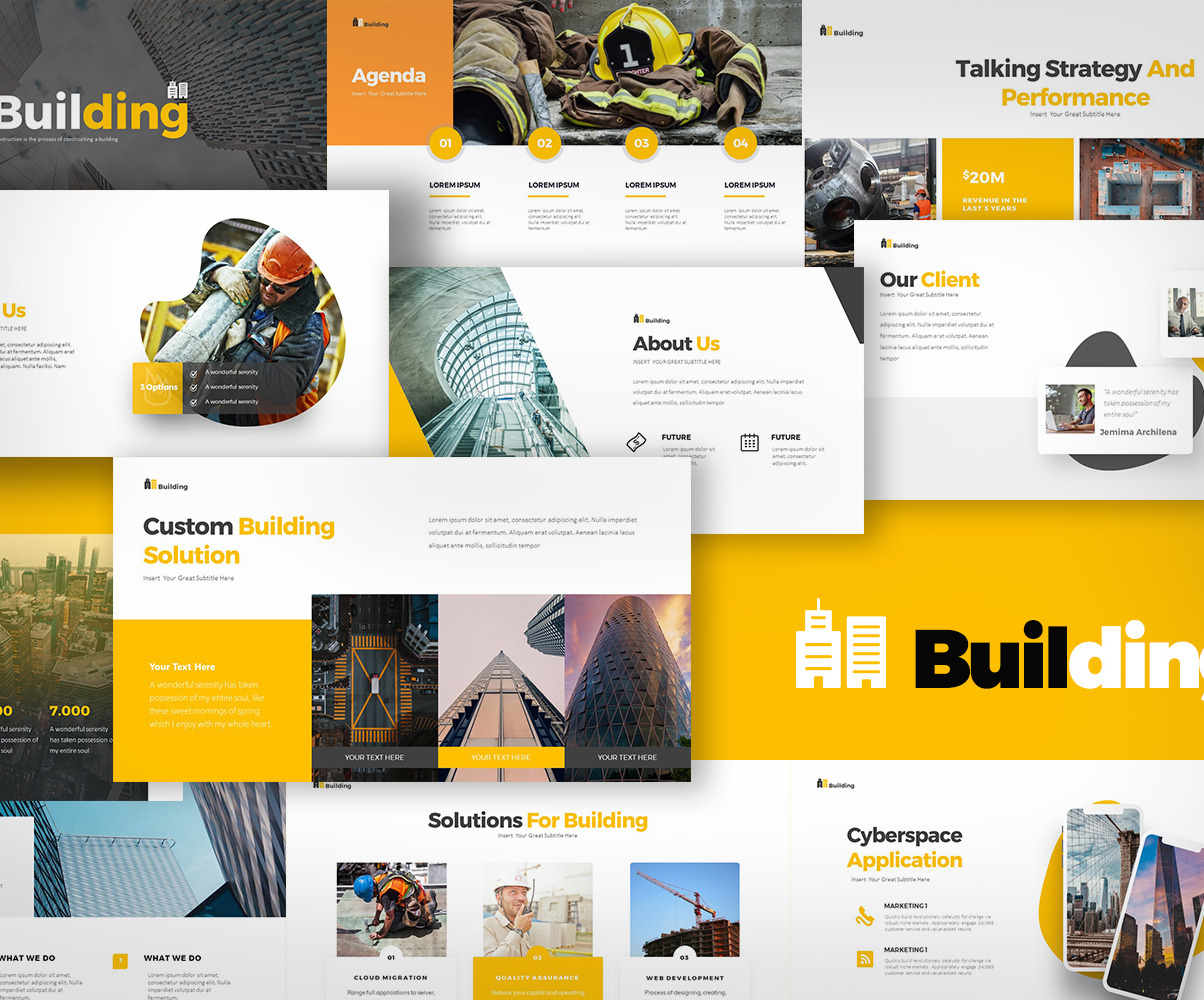 powerpoint presentation templates building