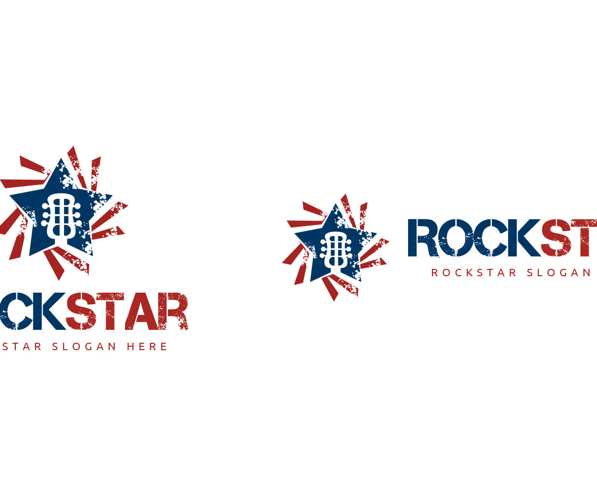 Rock Star Logo Template 1022