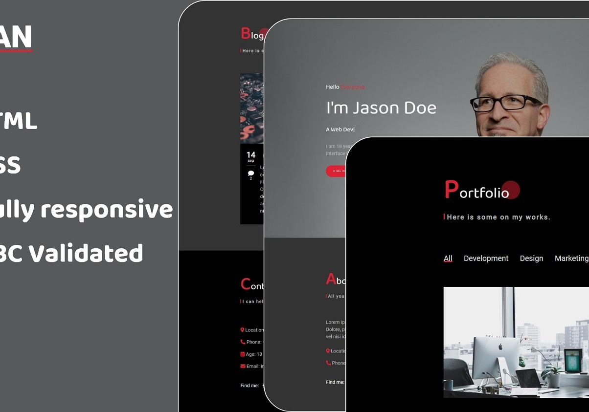 Adian- Bootstrap 4 One Page Portfolio Template
