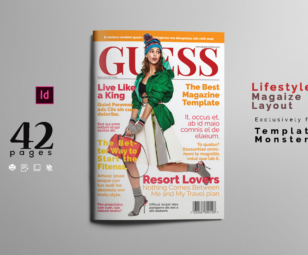 Lifestyle Magazine Layout Template