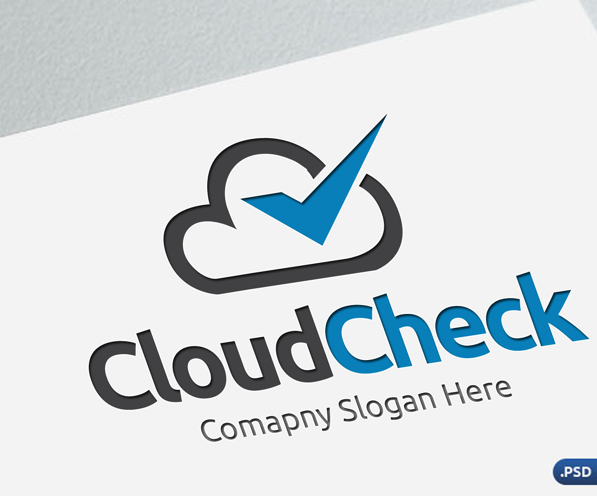 Cloud Check Logo Template 103055