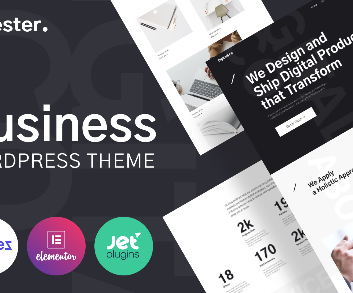 Download Holester – Business Services Website Template WordPress Theme | Premium themes & Plugins