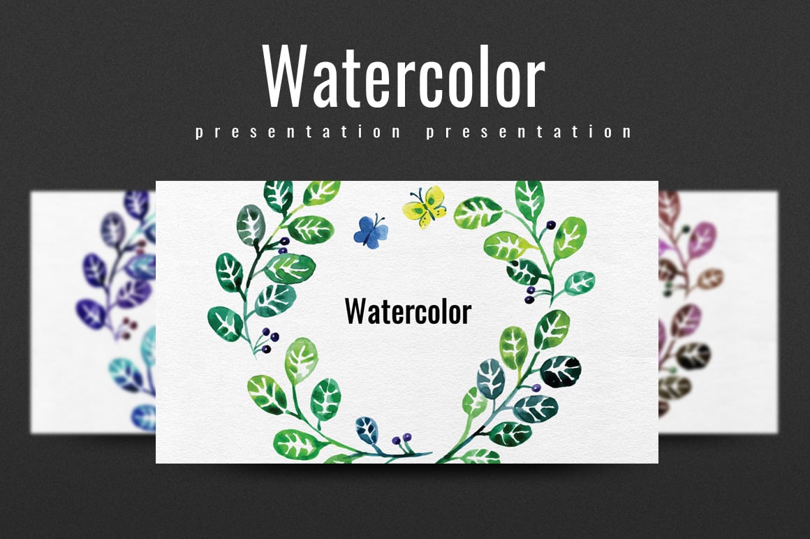 Watercolor PowerPoint Template #107844