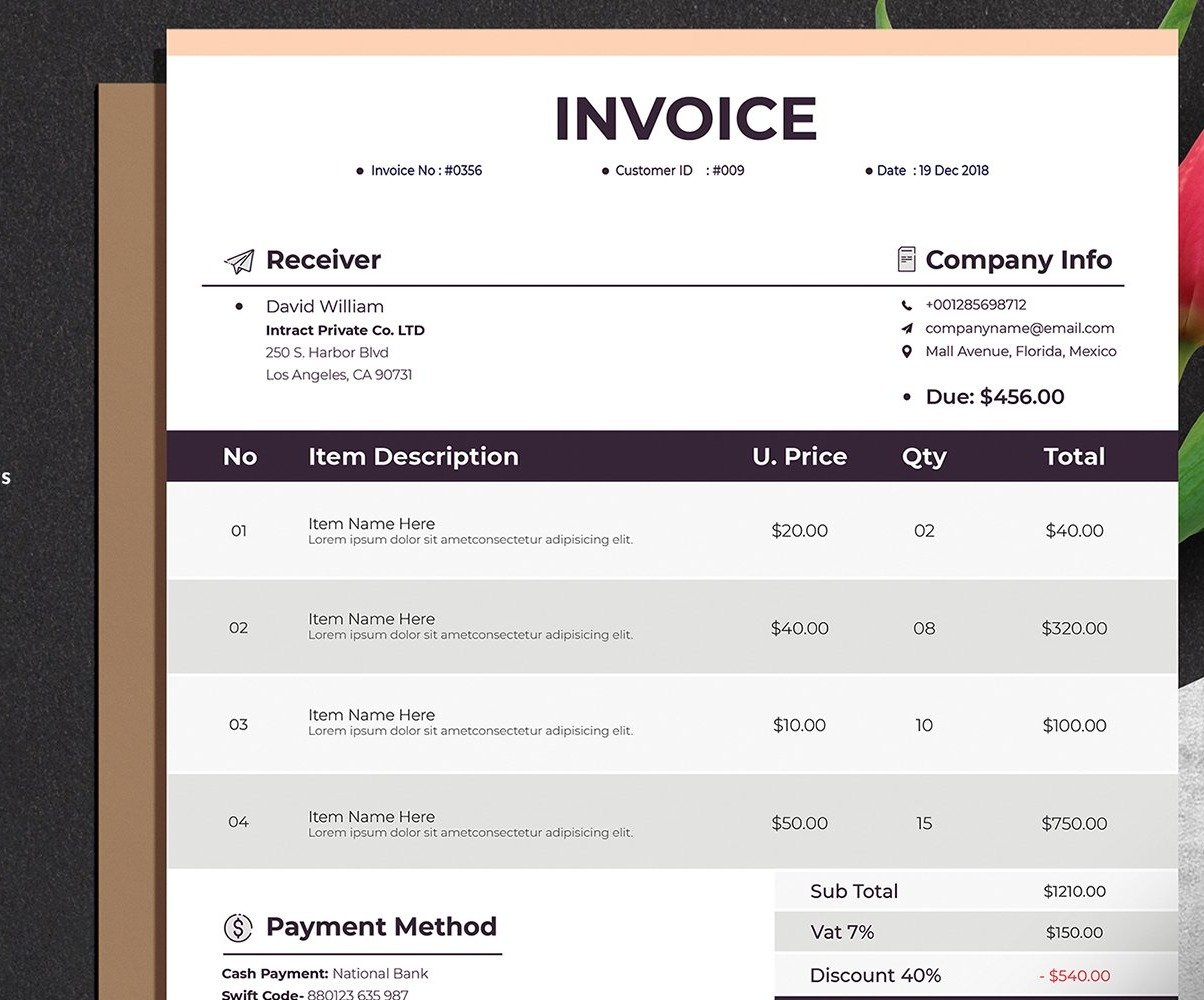 excel invoice template for mac